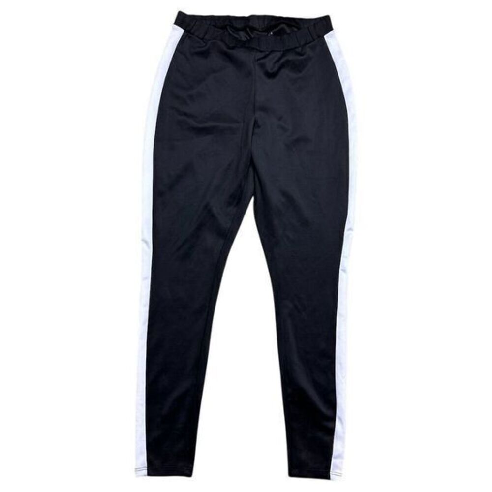 Torrid Women's Black Athletic Pants Size 1x Side Stripe Casual Tapered